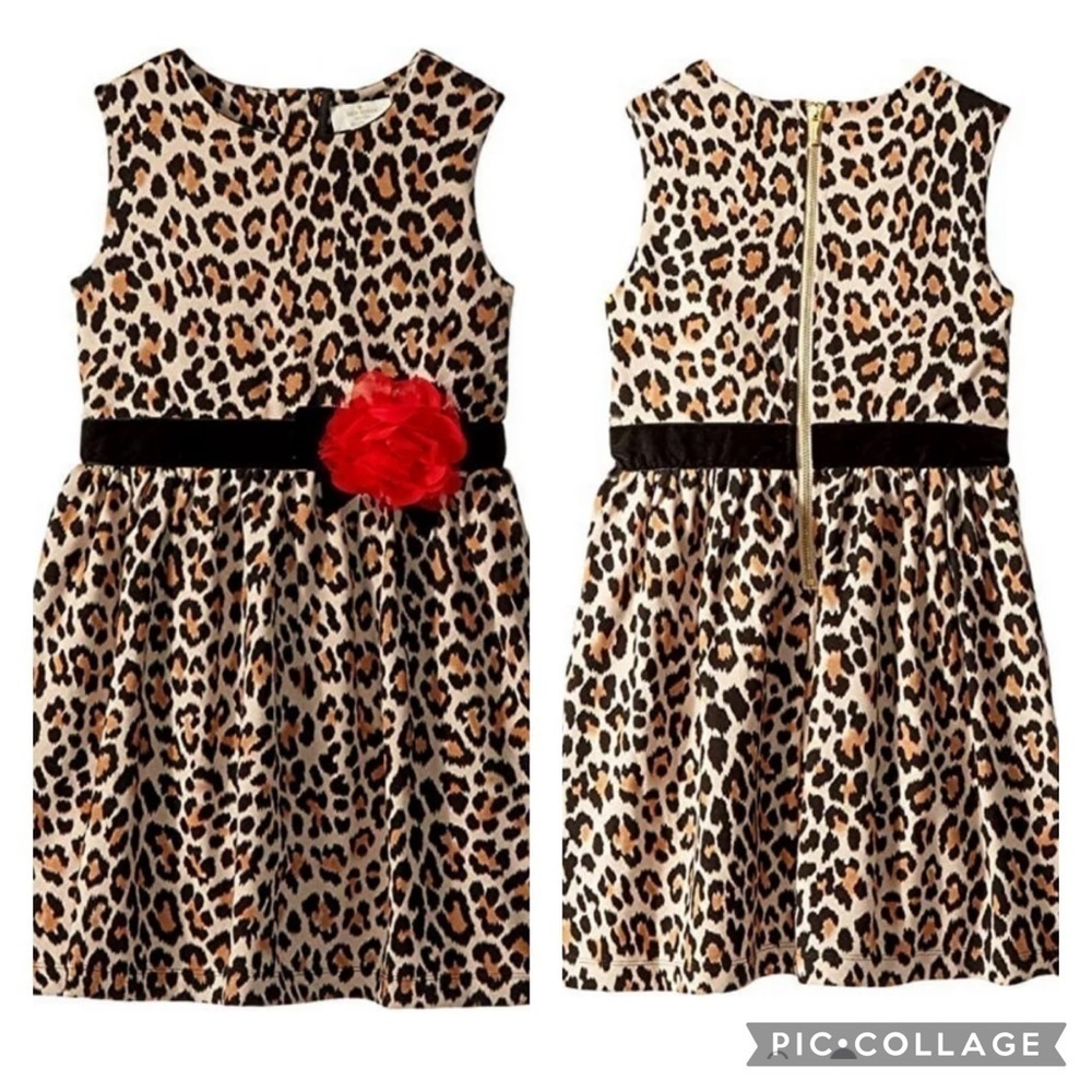 NWT Kate Spade New York Kids Girl's Classic Leopard Dress Size 10
